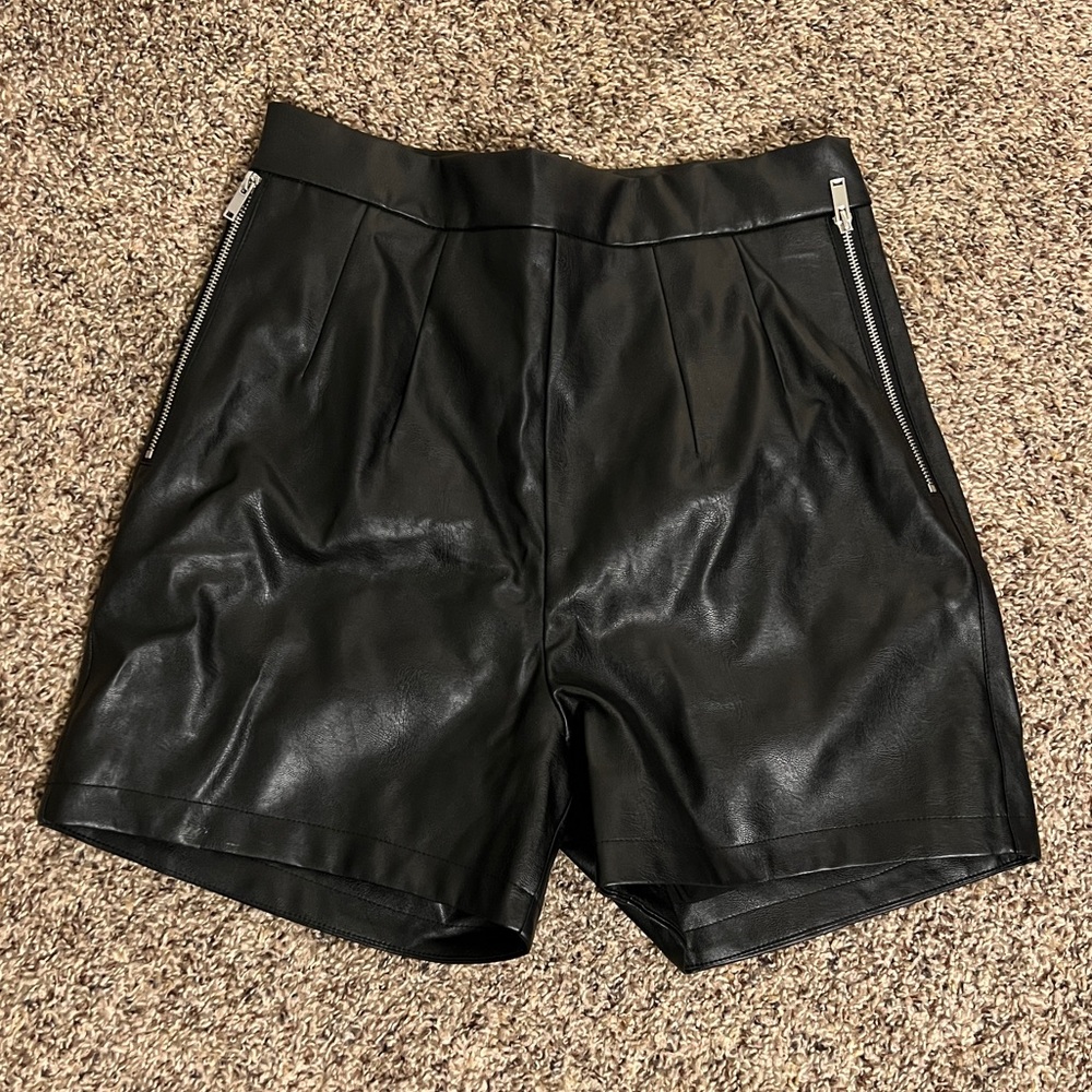 Vixen Vegan Leather Shorts